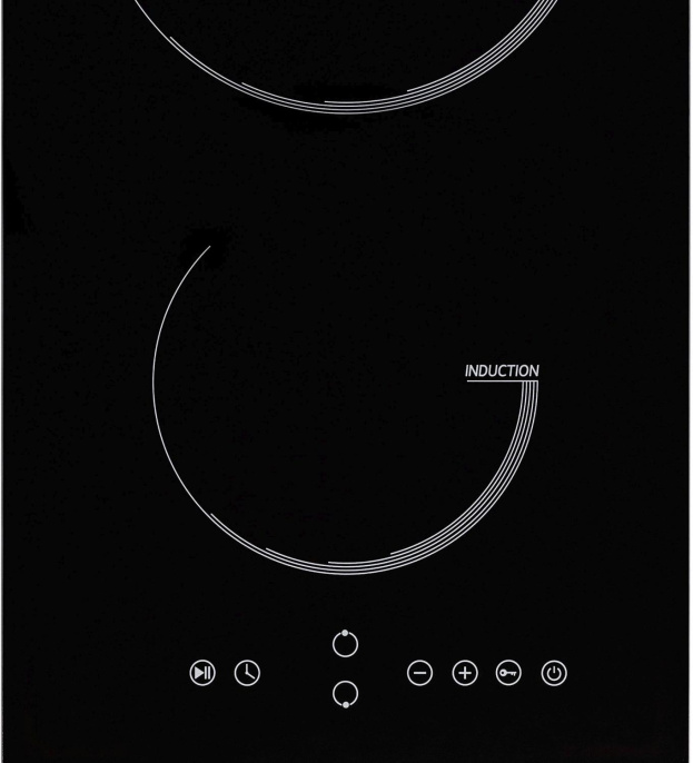 Индукционная варочная поверхность Krona Vento 30, конфорок: 2 шт.,  стеклокерамика,  независимая, черный