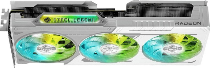 Видеокарта ASRock AMD Radeon RX 9060XT RX9060XT SL 16GO 16ГБ Steel Legend, GDDR6, OC, Ret