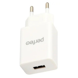 PERFEO Сетевое зарядное устройство с разъемом USB, 2А, белый I4666