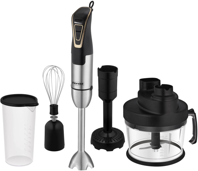 Блендер Rondell RDE-1303,  погружной,  черный/нержавеющая сталь