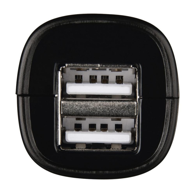 Автомобильное зарядное устройство HAMA H-1401660, 2xUSB-A, 12Вт, 1.2A, черный [00173624]