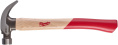 Молоток Milwaukee 4932478660 0.57кг рукоятка из гикори, форма бойка: комбинированный, материал бойка: сталь, магнитный держатель гвоздя