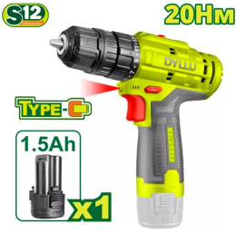 Дрель-шуруповерт аккумуляторная DYLLU DTCDS520