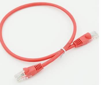 Патч-корд cat.5E stranded molded 0.5м красный RJ-45 m -RJ-45 m LANMASTER