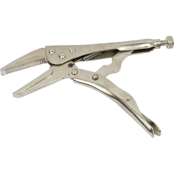 Ручной зажим ТУНДРА удлиненный плоский захват, с фиксатором, 160 мм 4726213