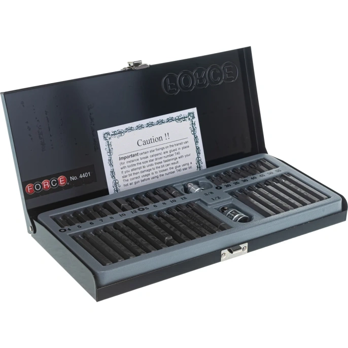 Набор бит шестигранных Torx FORCE 4401 1/2 3/8