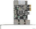 Контроллер ExeGate EXE-367 (PCI-E x1 v2.0, 3*USB3.0 ext. + 1*USB3.0 int., разъем доп.питания, VIA Labs Chipset VL805) EX283720RUS