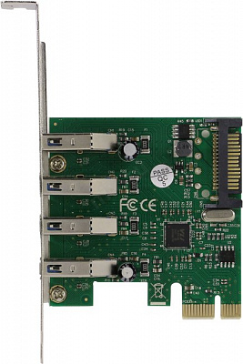 Контроллер ExeGate EXE-314 (OEM) PCI-Ex1 USB3.0 4 port-ext EX283716RUS