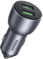 Автомобильное зарядное устройство UGREEN CD213 10144 QC 3.0+QC 3.0 Dual USB-A 36W Fast Car Charger. Цвет: темно-синий