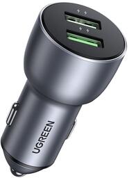 Автомобильное зарядное устройство UGREEN CD213 10144 QC 3.0+QC 3.0 Dual USB-A 36W Fast Car Charger. Цвет: темно-синий