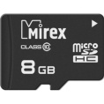 Карта памяти MicroSDHC 8Gb Class 10 MIREX 13612-MC10SD08