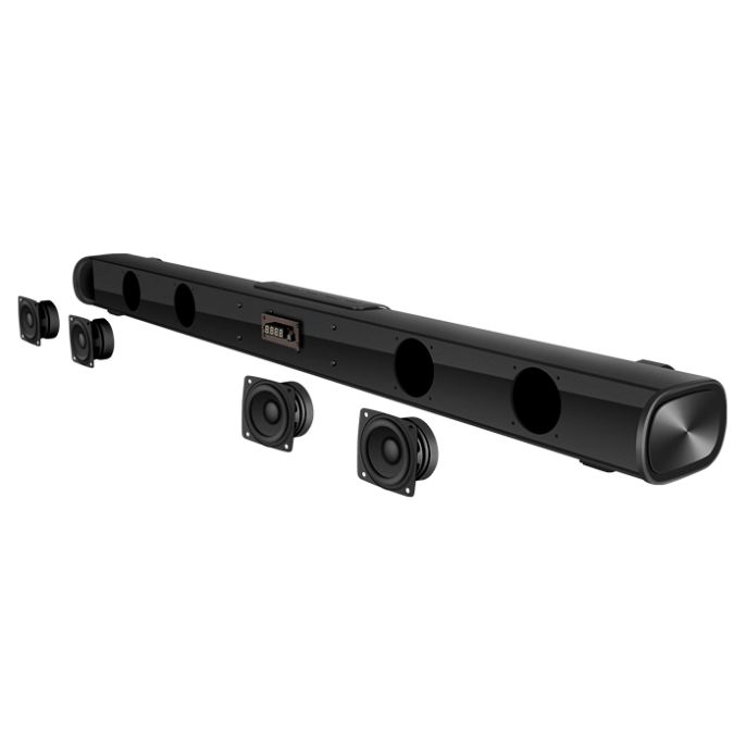 Саундбар SVEN SB-2150A, черный 180 Вт,USB,HDMI,ПДУ,Optical, Bluetooth,дисплей, беспроводной сабвуфер