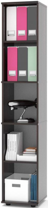 Стеллаж Сокол ШУ-10 ЛДСП, 1827х342х372мм венге [шу10в5]