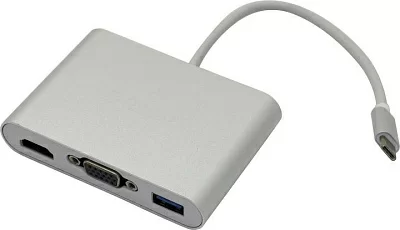 Конвертер Orico RCHV-SV Кабель-адаптер USB-C - HDMI(F)+VGA(F)+USB3.0+USB-C