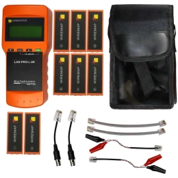 Кабельный тестер LanMaster LAN-PRO-L-8R оранжевый, черный