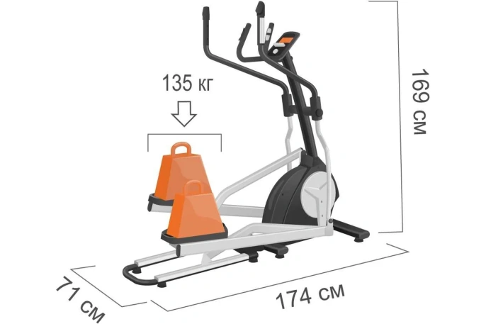 Эллиптический тренажер Proxima ENIMA II iPRO FE1652AF