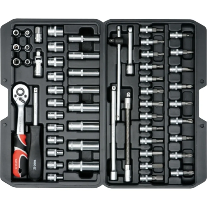 Набор инструментов YATO 1/4", 56 пр. YT-14501