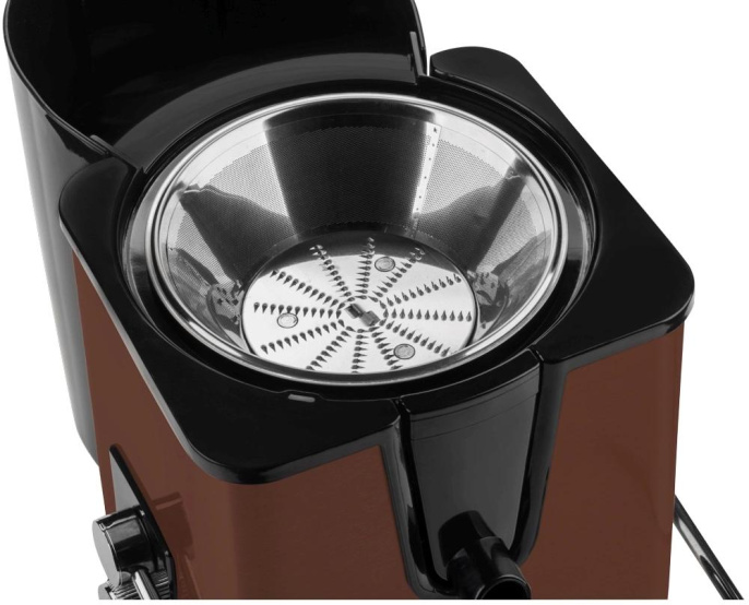 Соковыжималка Scarlett SC-JE50S57, центробежная, коричневый и черный