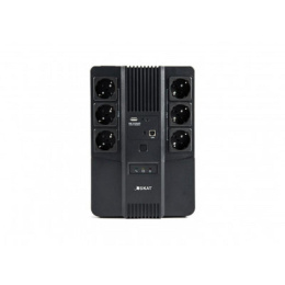 ИБП Бастион SKAT-UPS 600-AI-IN-1x7 {Line-interactive, 600/360Вт, USB/RJ-45, АКБ 1х 7Ач, сверху ЕВРО 3+3, реестр МПТ} 8998 (8998 SKAT-UPS 600-AI-IN-1x7)
