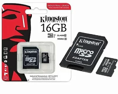 Карта памяти Kingston SDCIT2/16GB microSDHC Memory Card 8Gb UHS-I U3 + microSD-- SD Adapter