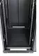 Шкаф 19" Business, 42U 600x800, черный, передняя дверь стекло, задняя дверь распашная металл