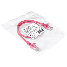 Патч-корд LSZH ExeGate UTP-RJ45-RJ45-5e-0,5M-LSZH-RD, UTP, cat.5e, 0.5м, красный EX286378RUS