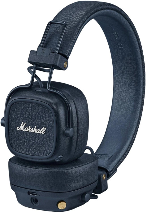 Наушники MARSHALL Major V, 3.5 мм/Bluetooth, накладные, синий [major v midnight blue]