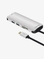 USB-C концентратор  CABLETIME (CT-C160-PU32) 6-в-1 с HDMI и USB 3.0