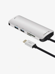 USB-C концентратор  CABLETIME (CT-C160-PU32) 6-в-1 с HDMI и USB 3.0