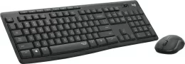 920-009807 Logitech Клавиатура + мышь MK295 с поддержкой SilentTouch заводская гравировка RU/LAT