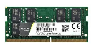 Оперативная память Apacer DDR4 4GB 2666MHz SO-DIMM (PC4-21300) CL19 1.2V (Retail) 512x8 3 years (AS04GGB26CQTBGH/ES.04G2V.KNH)