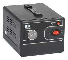 Стабилизатор напряжения IEK Hub,  1.2кВт черный [ivs21-1-d15-13]
