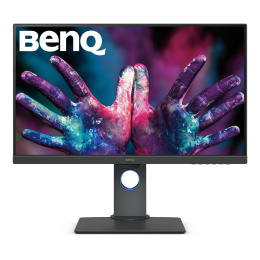 Монитор Benq PD2705Q 27'', 2560x1440, IPS, 60Hz, 1000:1, 250cd, 5ms, HDMI, DP; 4*USB 3.0; USB C*65W, Speakers, Height adj 110, Pivot, 100% sRGB, Flicker-free;Low Blue Light, Calibration Report, 3Y, Grey
