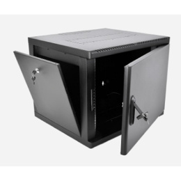 ЦМО Шкаф телекоммуникационный настенный разборный 9U 600 x 520 съемные стенки, дверь металл, цвет черный ШРН-М-9.500.1-9005