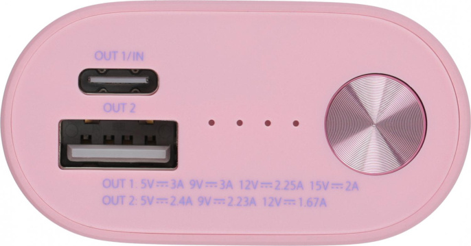 Внешний аккумулятор (Power Bank) ZMI PowerBank QB818,  10000мAч,  розовый/фиолетовый [qb818 color]