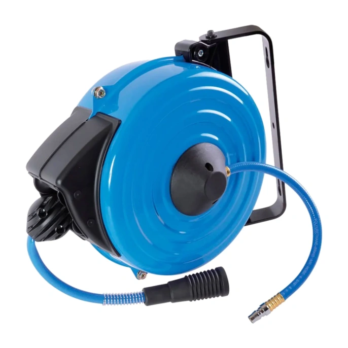 Шланг полиуретановый на автоматической катушке 8х12 мм, 15 м, резьба 1/4" KING TONY 79912-15