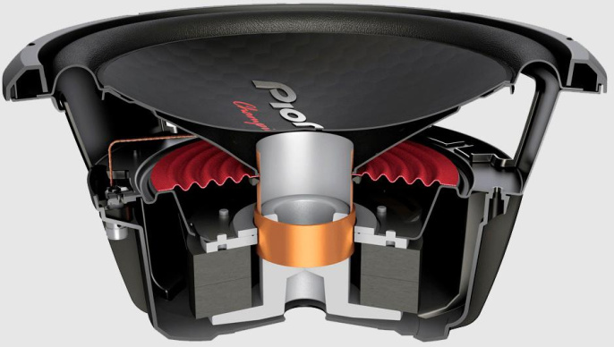 Сабвуфер автомобильный Pioneer TS-W312S4,  пассивный