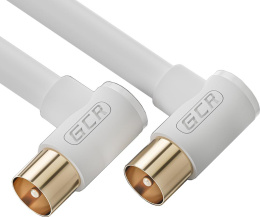 GCR Кабель 2.0m антенный коаксиальный TV M угловой / TV M угловой, GCR-52333