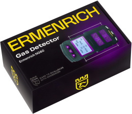 Детектор газа портативный ERMENRICH NG60, фиолетовый/ черный [84760]