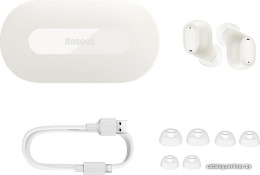 Наушники Baseus A00054300226-Z1 Bowie EZ10 True Wireless Earphones White беспроводные, Bluetooth 5.3, дистанция: 10м, 20Hz-20kHz, время работы наушников: 5ч, время работы с аккумулятором: 25ч, емкость