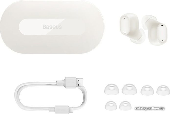 Наушники Baseus A00054300226-Z1 Bowie EZ10 True Wireless Earphones White беспроводные, Bluetooth 5.3, дистанция: 10м, 20Hz-20kHz, время работы наушников: 5ч, время работы с аккумулятором: 25ч, емкость