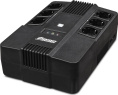 Источник бесперебойного питания Powerman Brick 600 12V/7Ah, 600ВА, 360Вт, 50 ± 10, 6 розеток Shuko 3 розетки ИБП + 3 розетки сетевого фильтра , уровень шума: 40 дБ, время перехода сеть-батарея: 2-4 мс