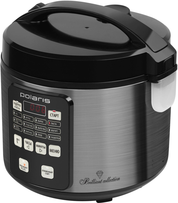 Мультиварка Polaris PMC 0593AD,  770Вт,   серебристый/черный