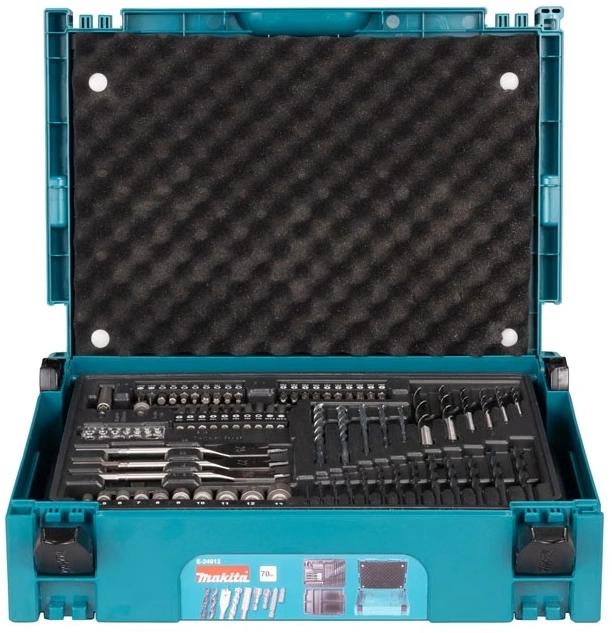 Набор бит и сверл Makita E-24913 по дер/мет/бет 70пред. для шуруповертов/дрелей