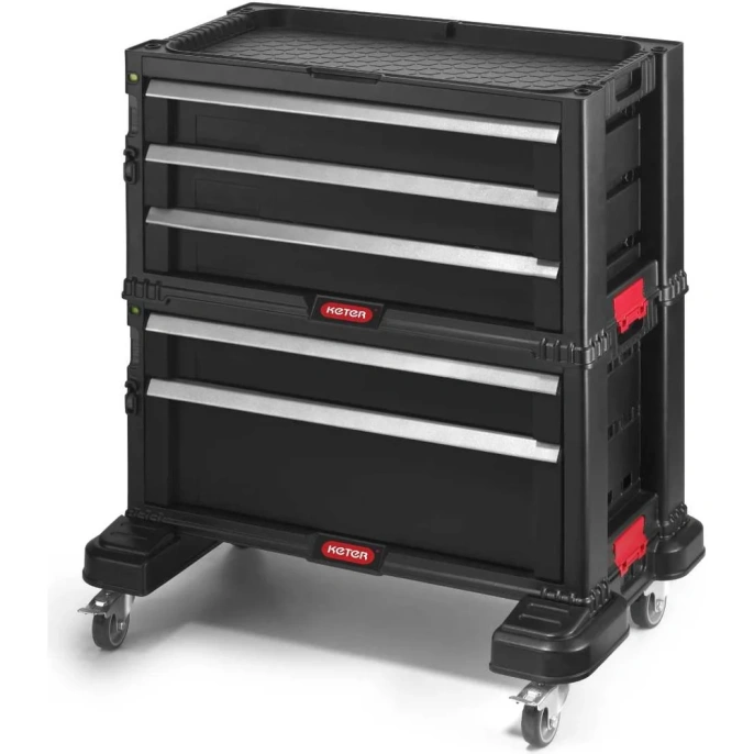 Ящик для инструментов Keter 5 DRAWERS TOOL CHEST SET блок из 5 секций для инструмента 237007