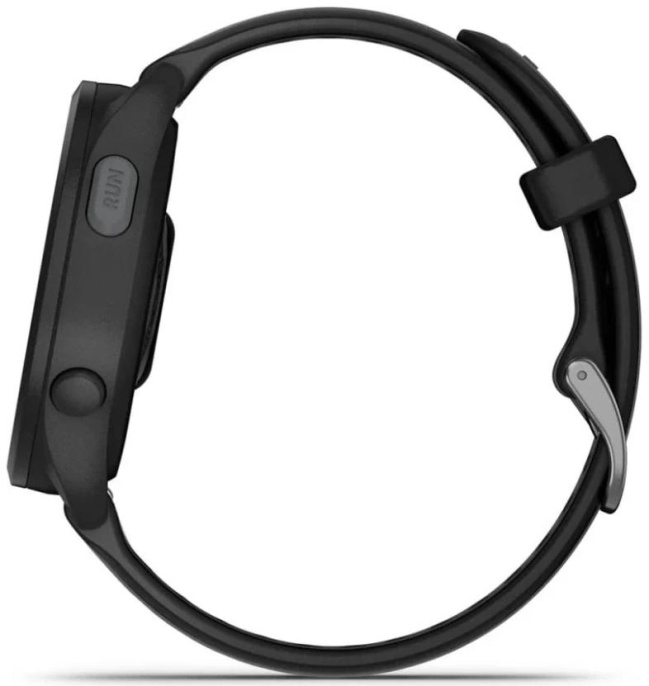 Смарт-часы Garmin Forerunner 165 30.4мм 1.2" AMOLED корп.черный рем.черный разм.брасл.:126-203мм 010-02863-20