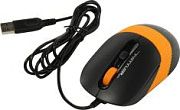 Мышь A4Tech Fstyler FM10 черный/оранжевый оптическая (1600dpi) USB (4but)A4
