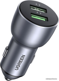 Автомобильное зарядное устройство UGREEN CD213 10144 QC 3.0+QC 3.0 Dual USB-A 36W Fast Car Charger. Цвет: темно-синий