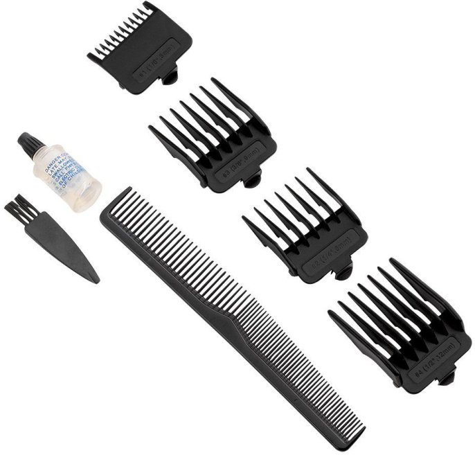 Машинка для стрижки Polaris PHC 0705 синий 7Вт насадок в компл:4шт