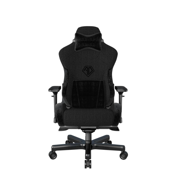 Кресло игровое Anda Seat T-Pro 2, цвет чёрный, размер XL 180кг , материал ткань модель AD12XL